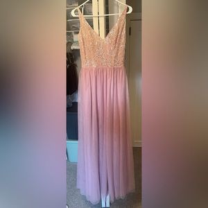 Mauve floor length gown
